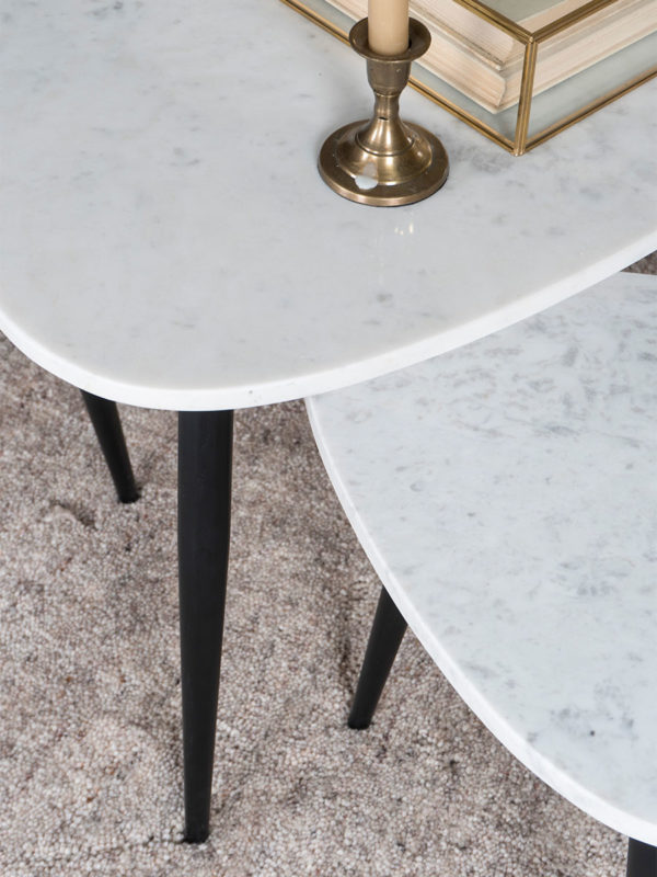 Salontafel Milou - Marmer - Set van 2 Groot - Afbeelding 5