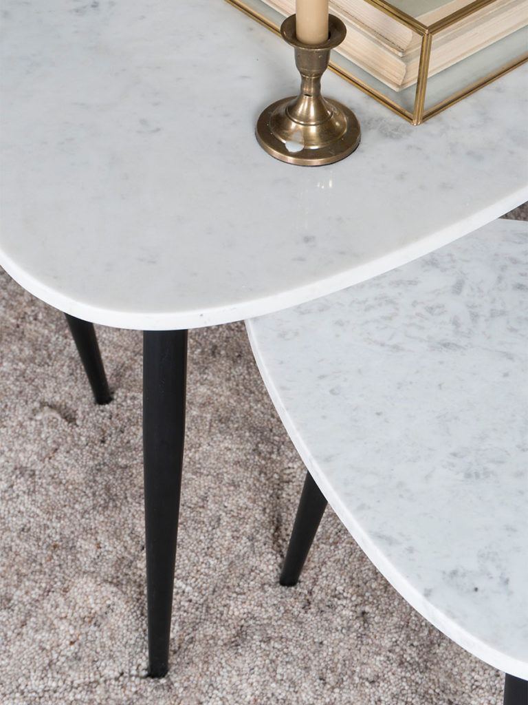 Salontafel Milou - Marmer - Set van 2 Groot - Afbeelding 5