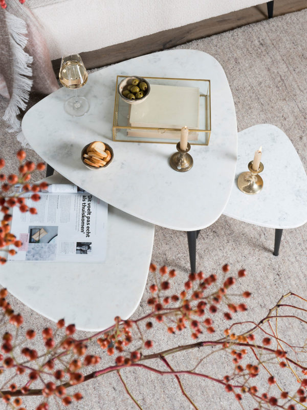 Salontafel Milou - Marmer - 70 cm - Afbeelding 2