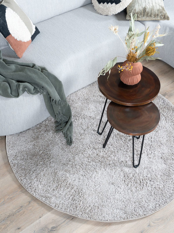 Vloerkleed Buddy Beige ø160 cm - Afbeelding 2