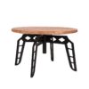 LABEL51 Salontafel Pebble - Rough - Mangohout - 80 cm - Rond - Afbeelding 5