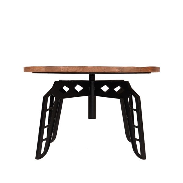 LABEL51 Salontafel Pebble - Rough - Mangohout - 80 cm - Rond - Afbeelding 4