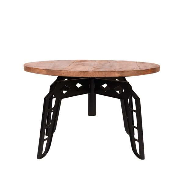 LABEL51 Salontafel Pebble - Rough - Mangohout - 80 cm - Rond - Afbeelding 3