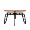 LABEL51 Salontafel Pebble - Rough - Mangohout - 80 cm - Rond - Afbeelding 2