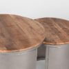 D-MAXX Salontafel Set Bunch - Rough - Mangohout - 60 cm - Rond - Afbeelding 5