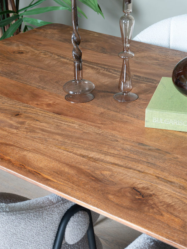 Eettafel James Bruin 180 x 90 cm - Afbeelding 4