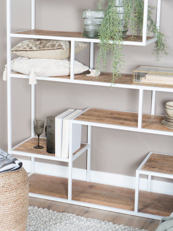 Vakkenkast Huub Wit 175 x 145 cm - Roomdivider - Afbeelding 3