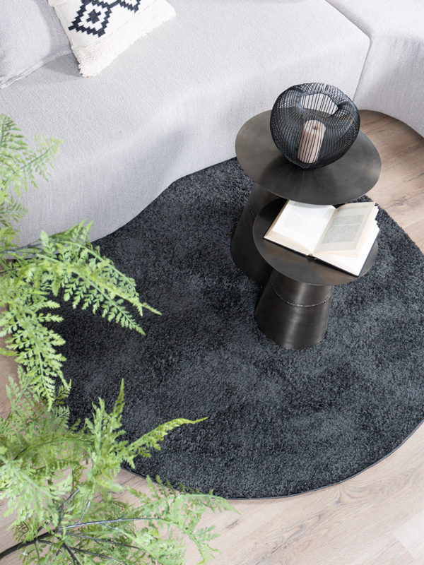 Vloerkleed Buddy Antraciet ø200 cm - Afbeelding 2