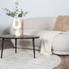 Vloerkleed Cos - Viscose Beige Rond ø200 cm - Afbeelding 4