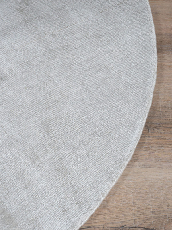Vloerkleed Cos - Viscose Ivory Rond ø150 cm - Afbeelding 4