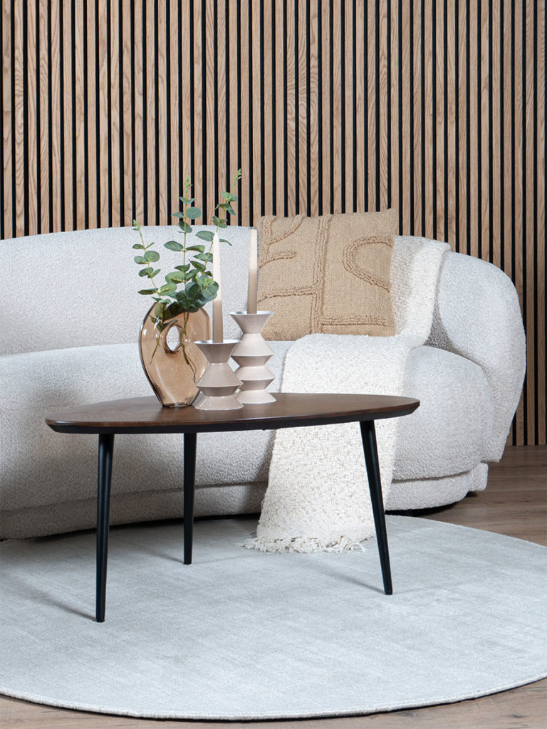 Vloerkleed Cos - Viscose Ivory Rond ø200 cm - Afbeelding 3