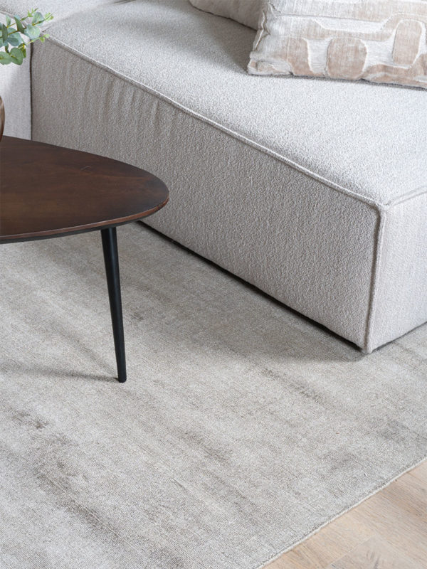 Vloerkleed Cos - Viscose Taupe 160 x 230 cm - Afbeelding 3