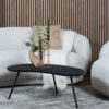 Vloerkleed Cos - Viscose Taupe Rond ø150 cm - Afbeelding 3
