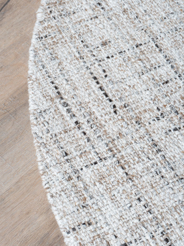 Vloerkleed Cross Beige - Rond ø160 cm - Afbeelding 3