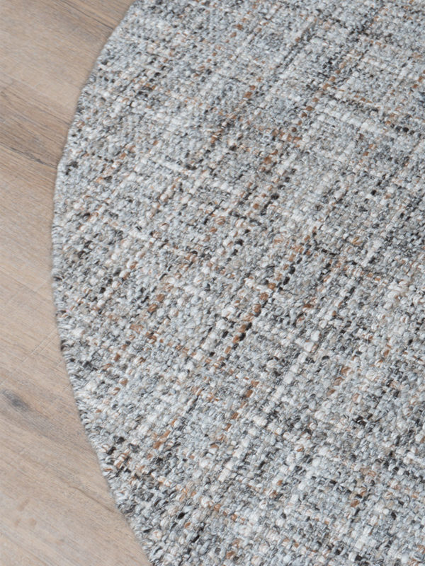 Vloerkleed Cross Grey/Beige - Rond ø160 cm - Afbeelding 2