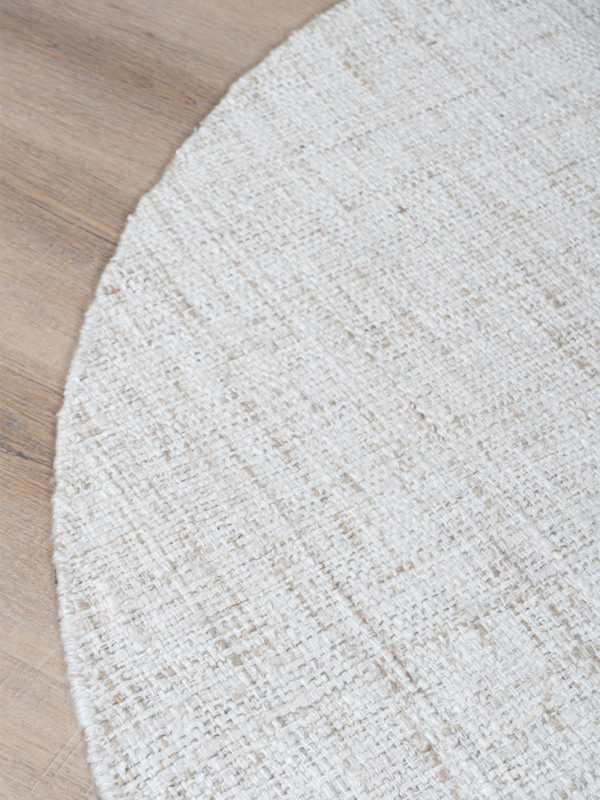 Vloerkleed Cross Light Beige - Rond ø200 cm - Afbeelding 3