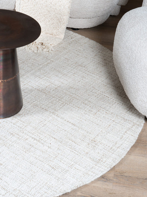 Vloerkleed Cross Light Beige - Rond ø200 cm - Afbeelding 2