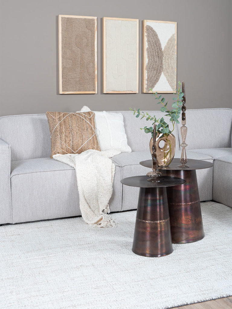 Vloerkleed Cross Light Beige - 160 x 230 cm - Afbeelding 3