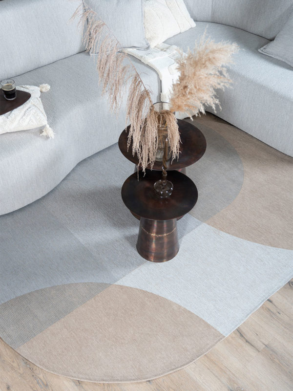 Vloerkleed Eli Beige - Ovaal 160 x 230 cm - Afbeelding 2