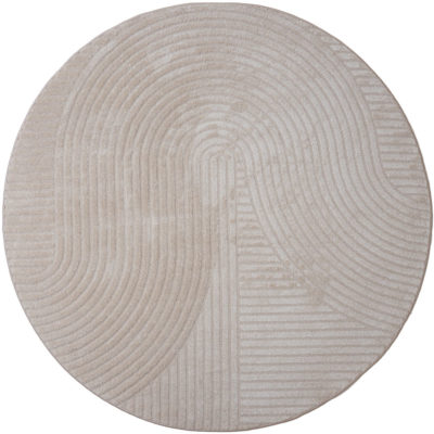 Vloerkleed Ella Beige Rond ø200 cm