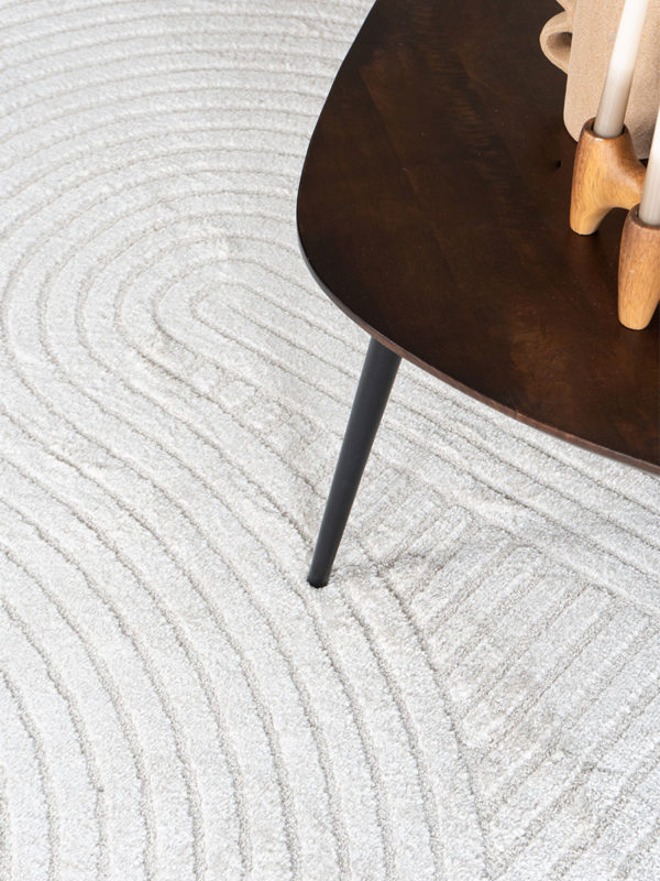 Vloerkleed Ella Cream Rond ø200 cm - Afbeelding 2