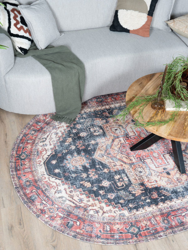 Vloerkleed Nora Rood - Ovaal 160 x 230 cm - Afbeelding 2