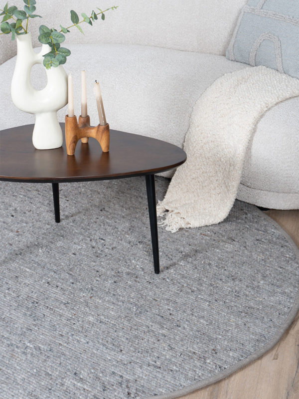 Vloerkleed Scott Taupe Rond ø200 cm - Afbeelding 3