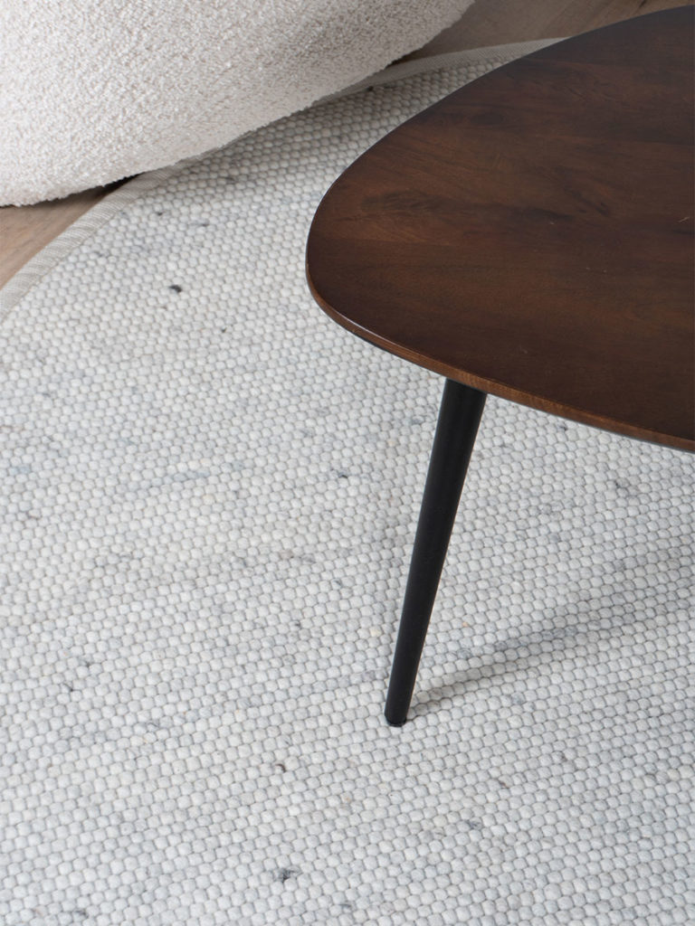 Vloerkleed Scott Ivoor Rond ø200 cm - Afbeelding 4