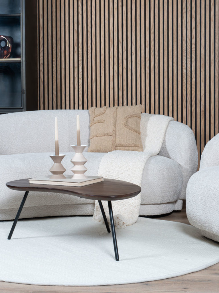 Vloerkleed Scott Wit Rond ø200 cm - Afbeelding 3