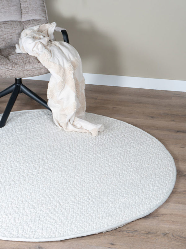 Vloerkleed Stone White Rond ø200 cm - Afbeelding 3