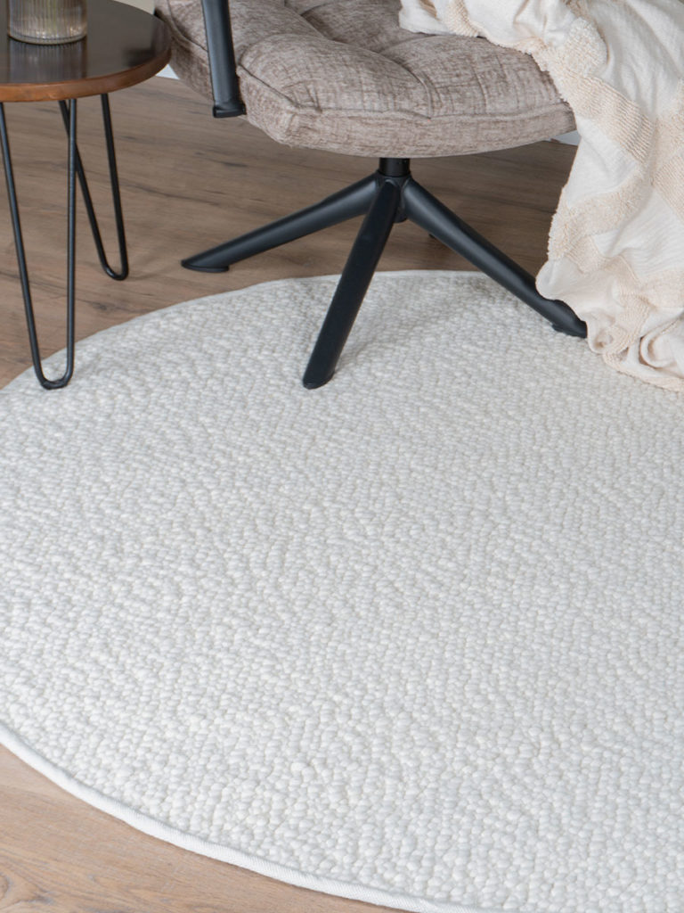 Vloerkleed Stone White Rond ø200 cm - Afbeelding 2