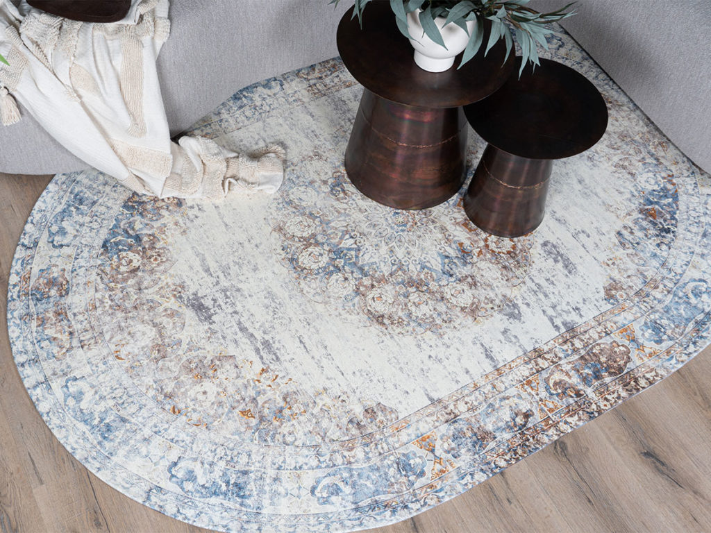 Vloerkleed Viola Taupe - Ovaal 200 x 290 cm - Afbeelding 4