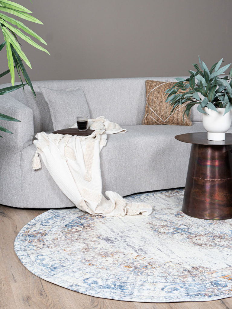 Vloerkleed Viola Taupe - Ovaal 200 x 290 cm - Afbeelding 3