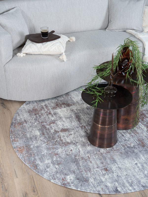 Vloerkleed Yara Silver - Ovaal 200 x 290 cm - Afbeelding 2