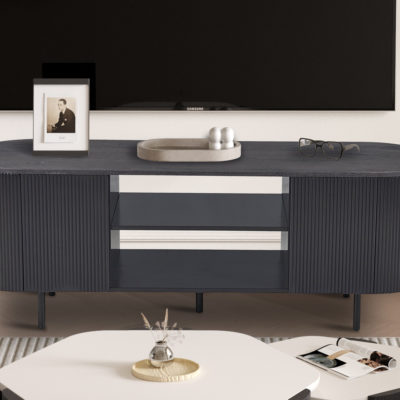 TV meubel 'Lagos' 160 cm Decor Donkerbruin