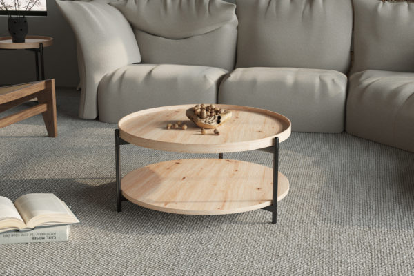 Salontafel 'Dalina' 80 cm Decor Old oak
