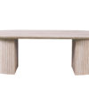Salontafel 'Lagos' 120 cm Ovaal Decor Travertin Beige - Afbeelding 2