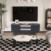 TV meubel 'Lagos' 160 cm Decor Donkerbruin - Afbeelding 2