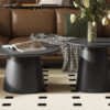 Salontafel 'Miklos' 80 cm Rond Decor Donkerbruin - Afbeelding 2