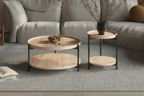 Salontafel 'Dalina' 45 cm Decor Oude eik - Afbeelding 2