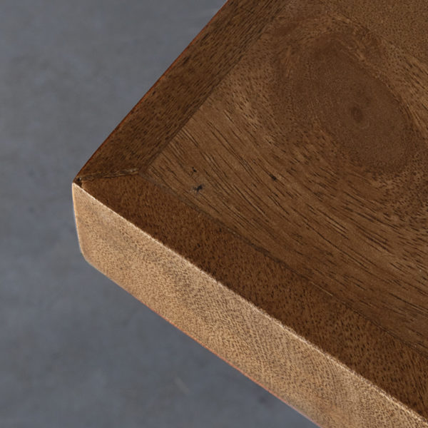 LABEL51 Eetkamertafel Tafelblad Straight Edge - Nature - Mangohout - 70 cm Straight - Afbeelding 2