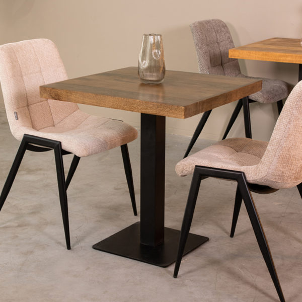 LABEL51 Eetkamertafel Tafelblad Straight Edge - Nature - Mangohout - 70 cm Straight - Afbeelding 3
