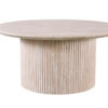 Salontafel 'Lagos' 80 cm Rond Decor Travertin Beige - Afbeelding 3