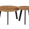 Set van 2 Salontafels 'Aziz' Decor Mango - Afbeelding 3