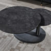 Salontafel 'Sapporo' Round Swivel Stone Dark Grey - Afbeelding 3