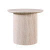 Salontafel 'Lagos' 50 cm Rond Decor Travertin Beige - Afbeelding 4