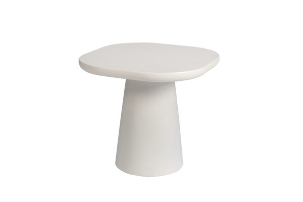 Salontafel 'Tavira' 55 cm Ovaal Cement Wit - Afbeelding 4