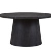 Salontafel 'Miklos' 80 cm Rond Decor Donkerbruin - Afbeelding 4