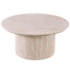 Salontafel 'Lagos' 80 cm Rond Decor Travertin Beige - Afbeelding 4