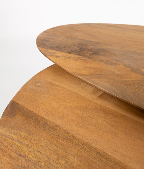 Salontafel organisch, set van 2, Glad Natuurlijk (17mm) - Afbeelding 4